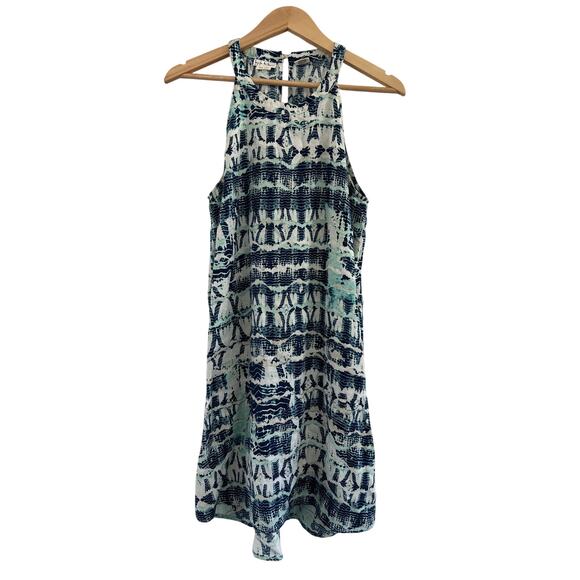 Nicole Miller 100% Linen Tank Dress Womens Medium Boho Coastal Beach Resort - Picture 1 of 15